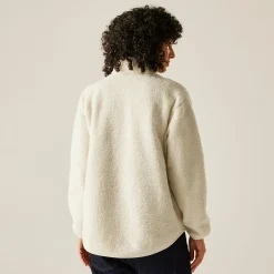 Women's Frankie Borg Half Zip Fleece | Light Vanilla