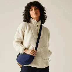 Women's Frankie Borg Half Zip Fleece | Light Vanilla