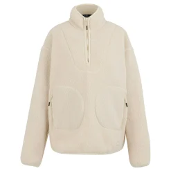 Women's Frankie Borg Half Zip Fleece | Light Vanilla