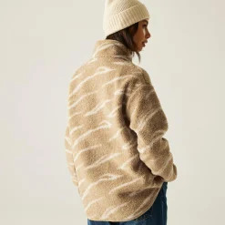 Women's Frankie Borg Half Zip Fleece | Beige