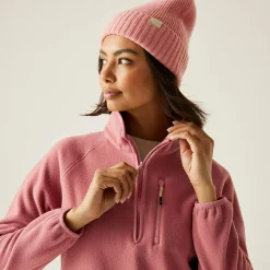 Women's Frankie Half Zip Fleece | Dusty Rose