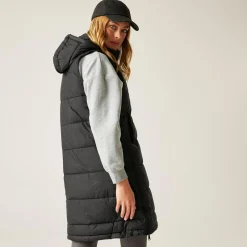 Women's Ganella Baffled Longline Gilet | Black