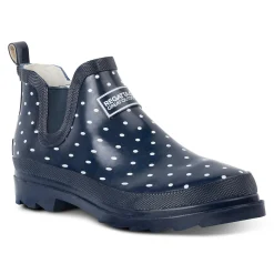 Women's Harper Low Wellies | Navy Polkadot