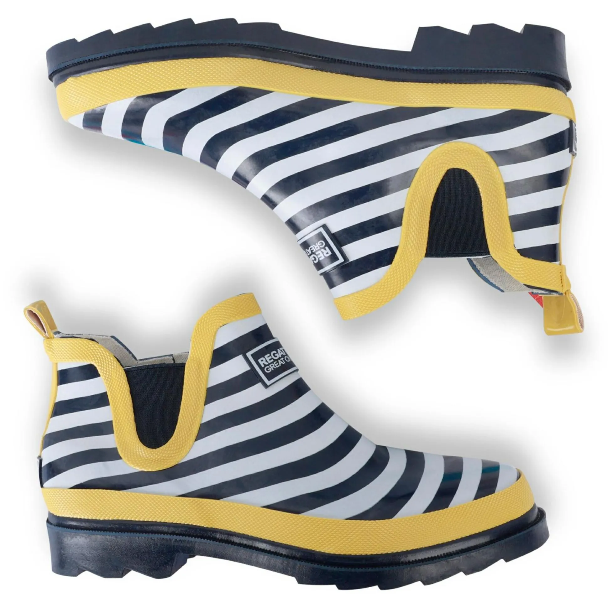 Women's Harper Low Wellies | Navy Lemon Tea