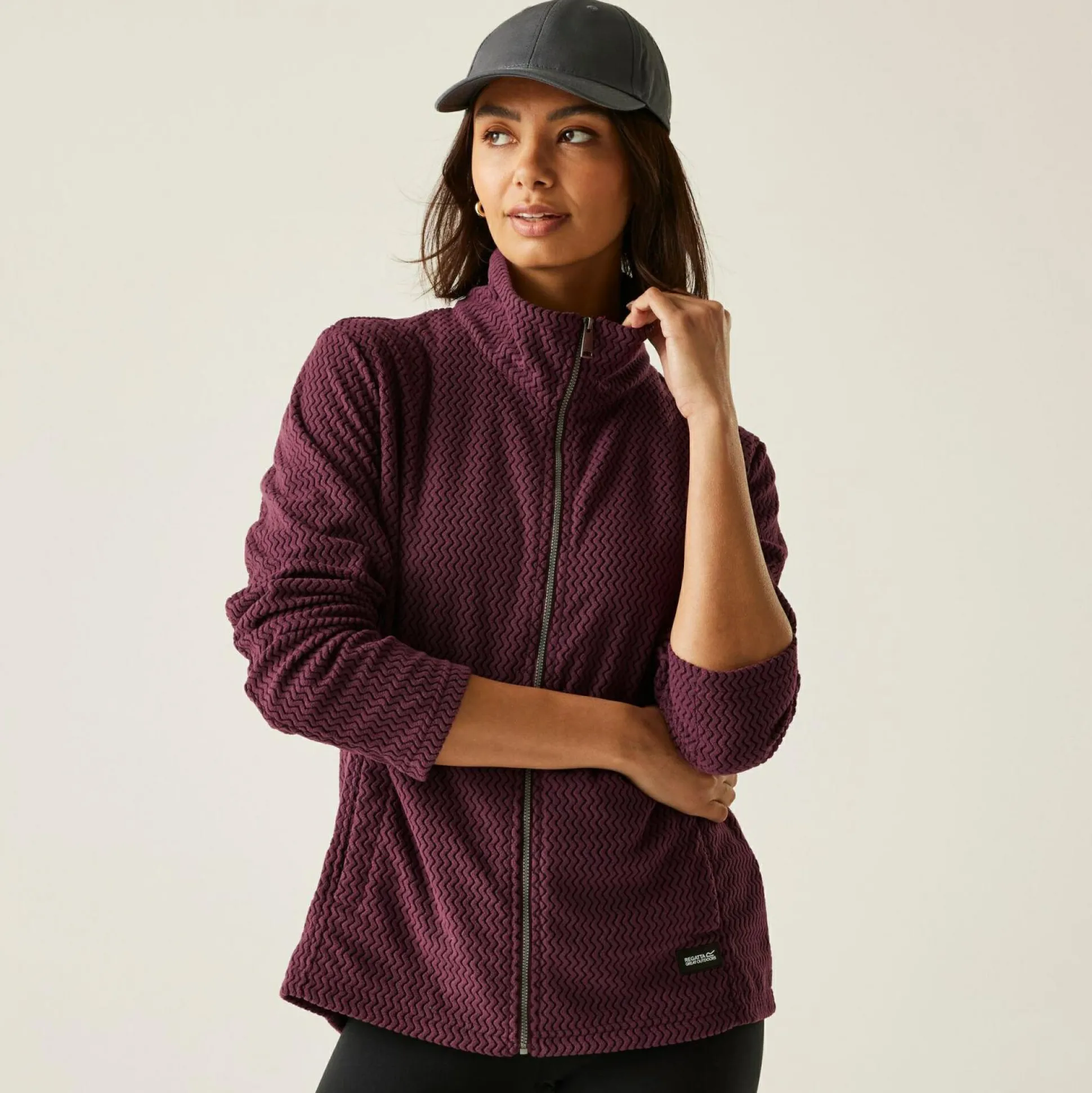 Women's Heidy Full Zip Fleece | Fig Purple