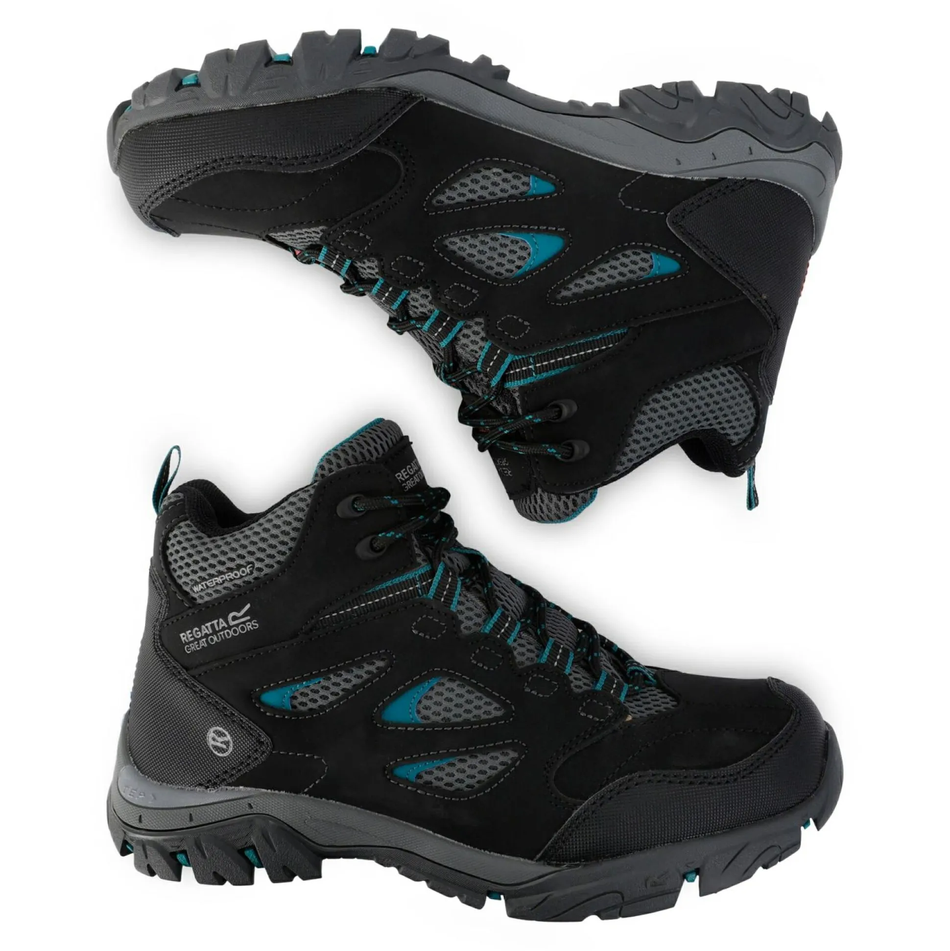 Women's Holcombe Waterproof Mid Walking Boots | Black Deep Lake