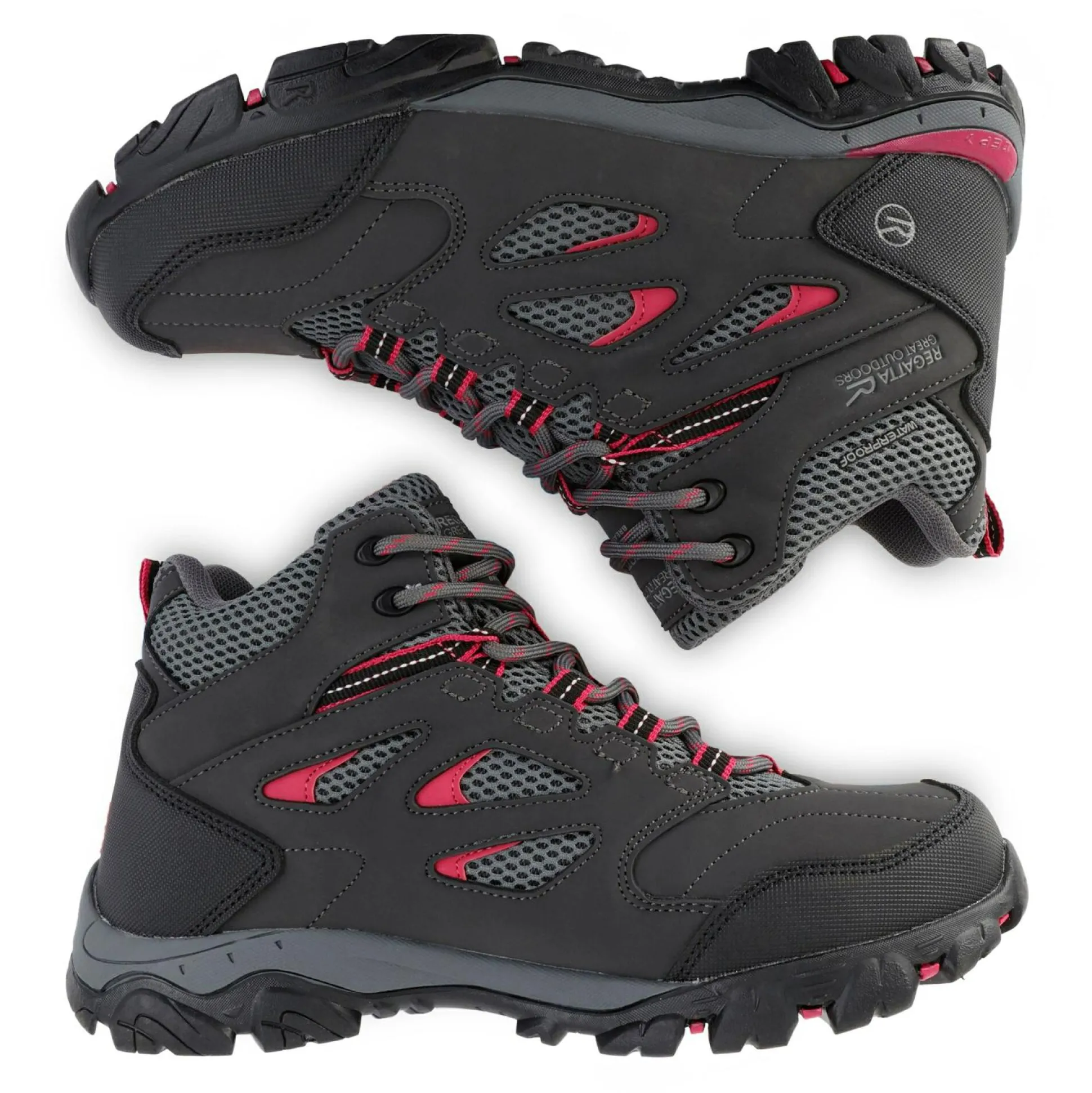 Women's Holcombe Waterproof Mid Walking Boots | Ash Pink Potion
