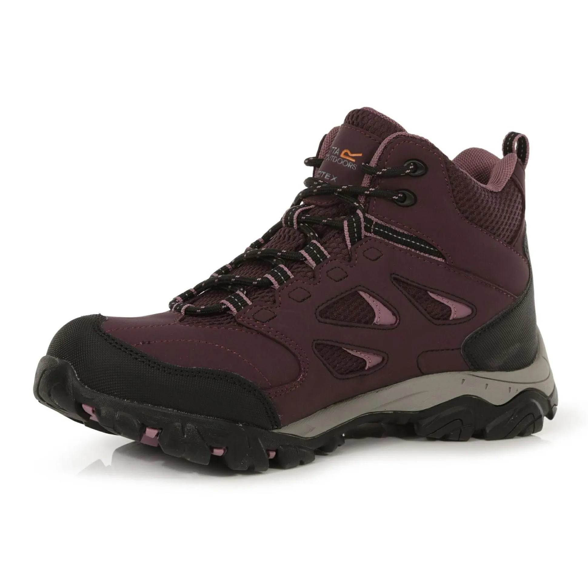 Women's Holcombe Waterproof Mid Walking Boots | Dark Burgundy Black