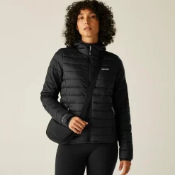 Women's Hooded Marizion Baffled Jacket | Black