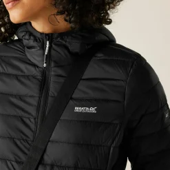 Women's Hooded Marizion Baffled Jacket | Black