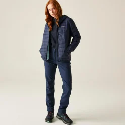 Women's Hooded Marizion Baffled Jacket | Navy Blue
