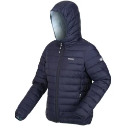 Women's Hooded Marizion Baffled Jacket | Navy Blue