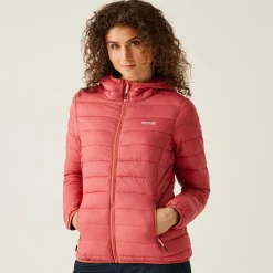 Women's Hooded Marizion Baffled Jacket | Mineral Red
