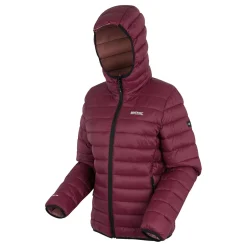 Women's Hooded Marizion Baffled Jacket | Dark Pimento
