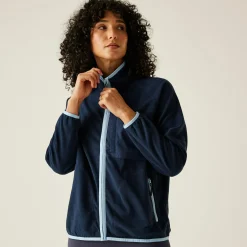 Women's Lilana Full Zip Fleece | Navy Chambray Blue