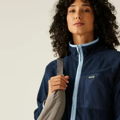 Women's Lilana Full Zip Fleece | Navy Chambray Blue