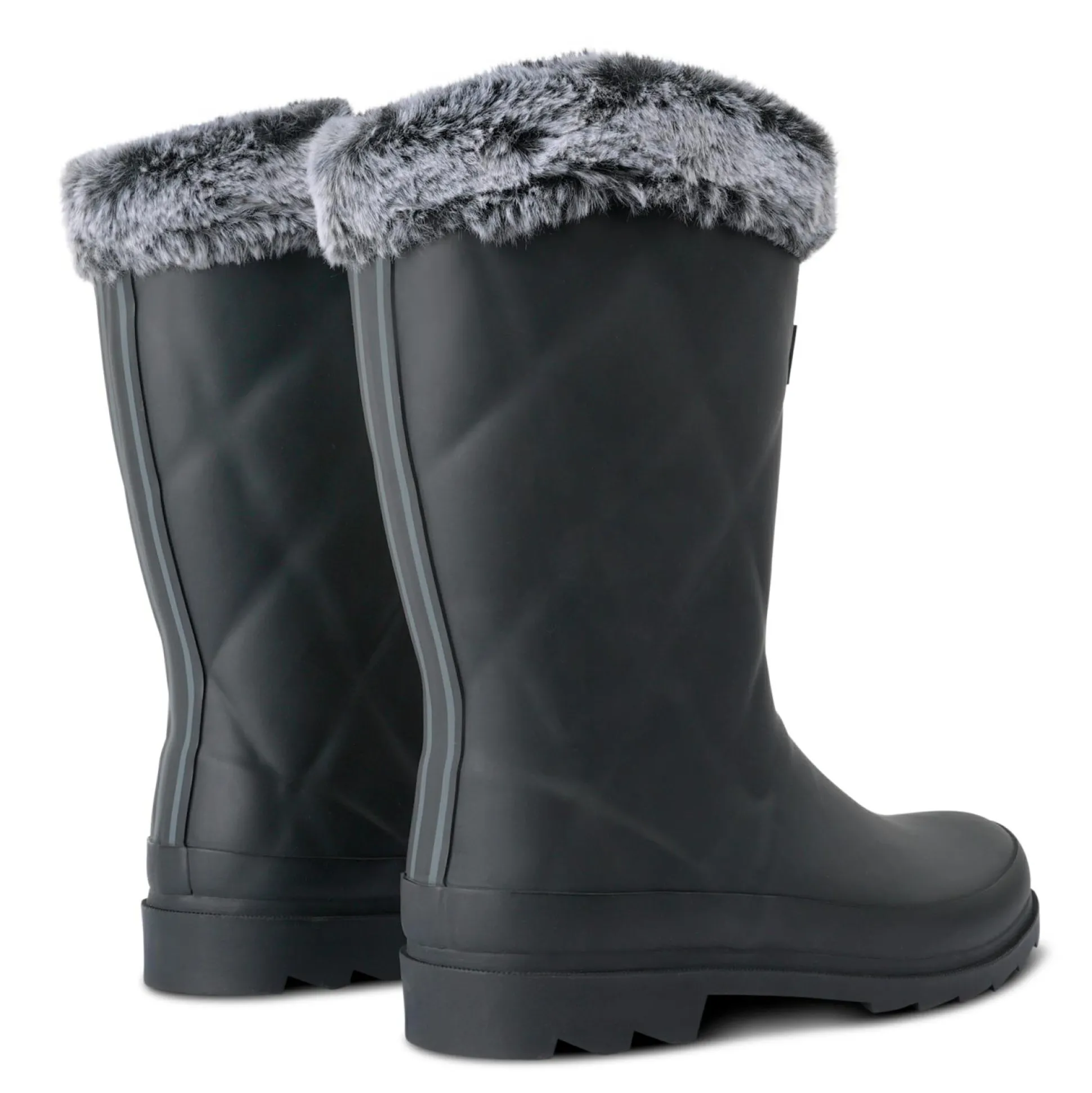 Women's Luxley Mid Fur Lined Wellies | Black
