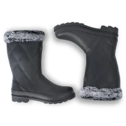 Women's Luxley Mid Fur Lined Wellies | Black