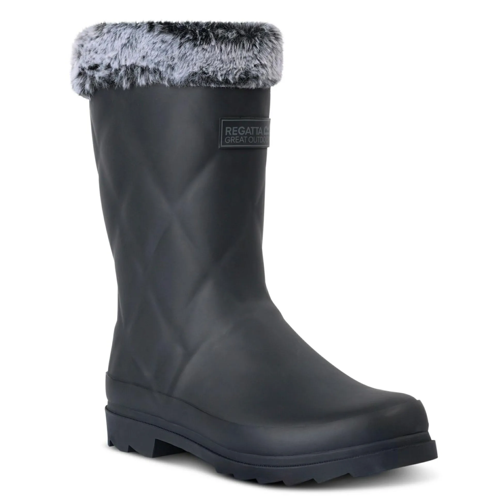Women's Luxley Mid Fur Lined Wellies | Black