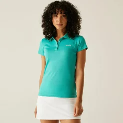 Women's Maverick V Active Polo Shirt | Turquoise Icy Morn