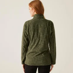 Women's Mayse Full Zip Fleece | Dark Khaki Marl