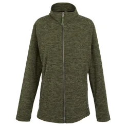 Women's Mayse Full Zip Fleece | Dark Khaki Marl