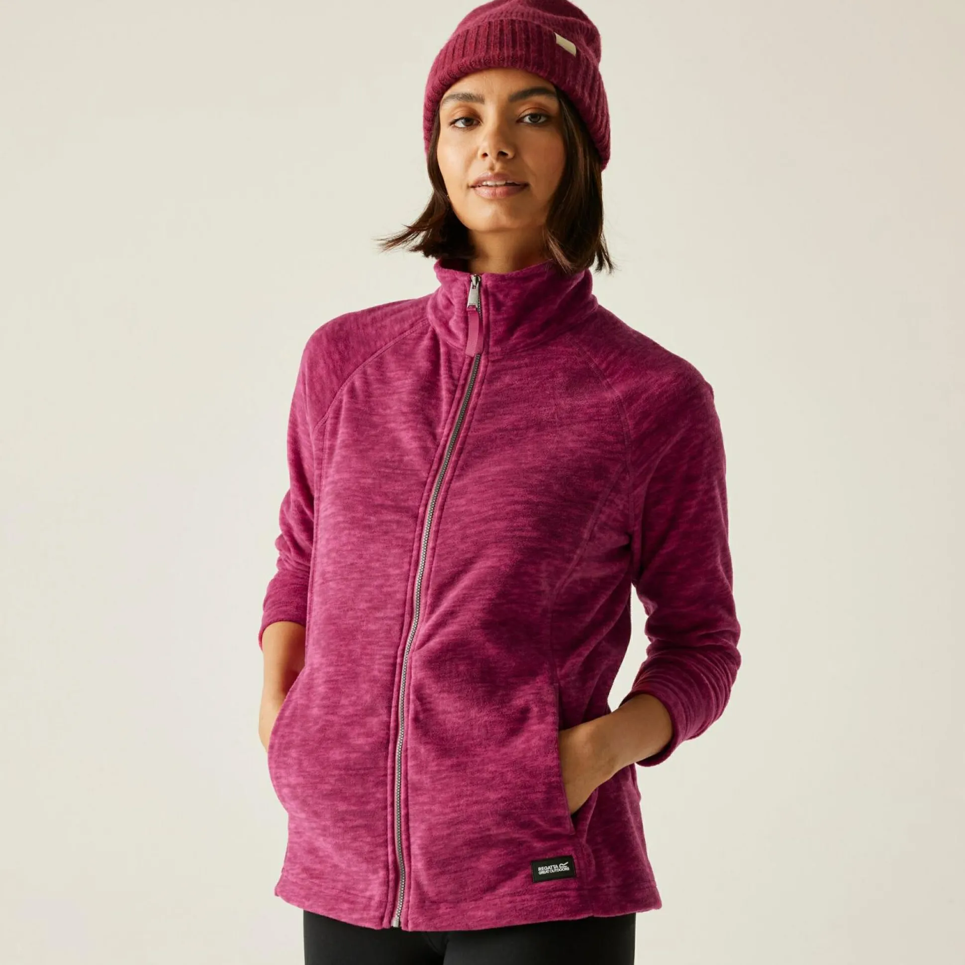 Women's Mayse Full Zip Fleece | Dark Cerise
