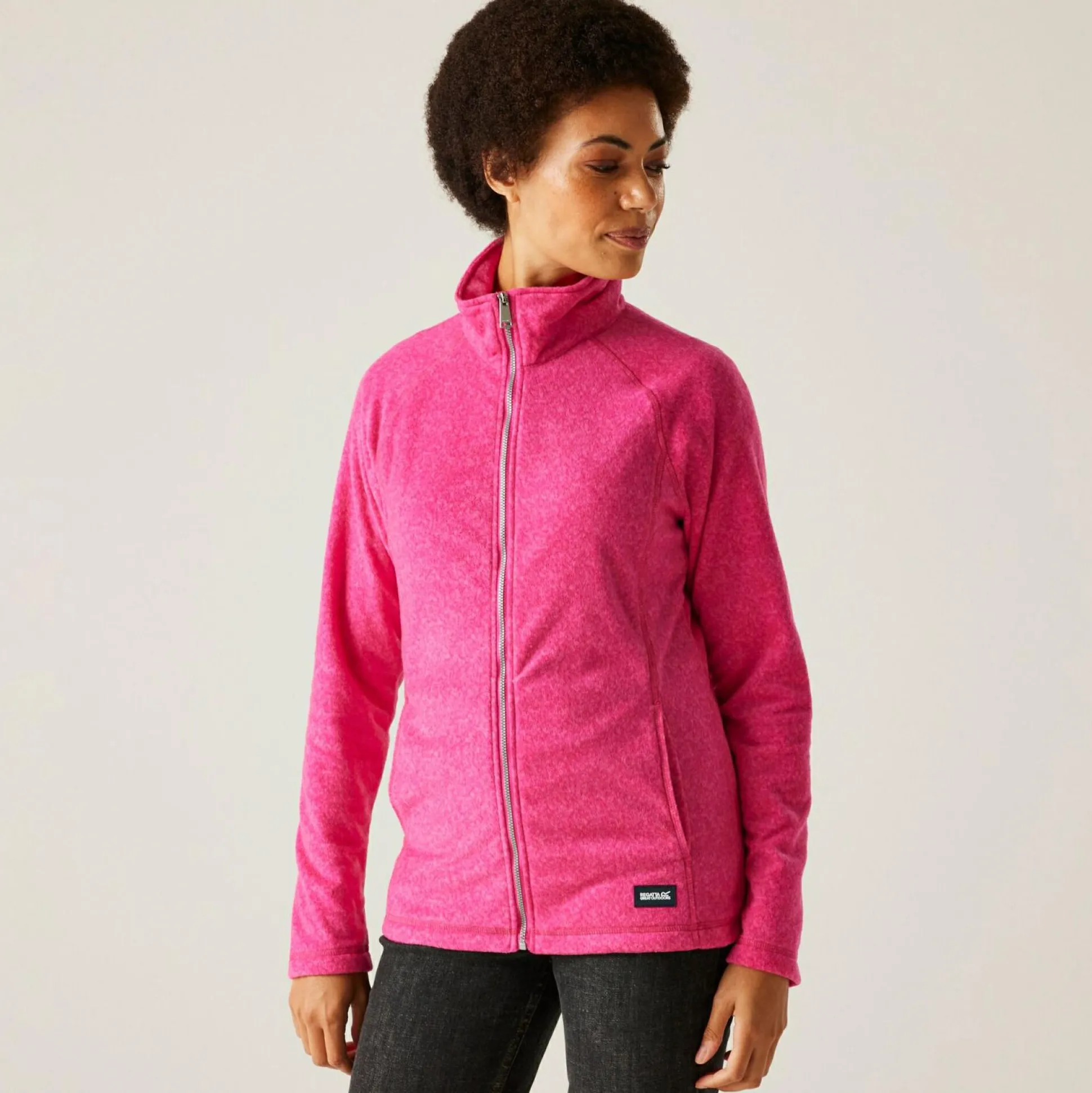 Women's Mayse Full Zip Fleece | Pink Fusion Marl