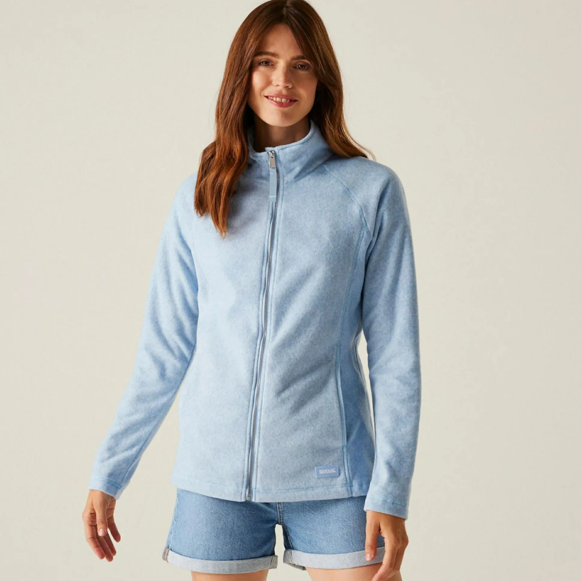 Women's Mayse Full Zip Fleece | Chambray Blue Marl