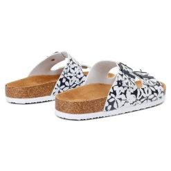 Women's Mia Double Strap Sandals | Navy White Large Floral