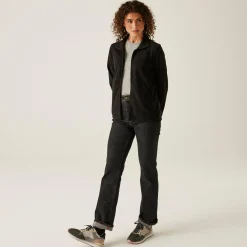 Women's Micro Lightweight Full Zip Fleece | Black