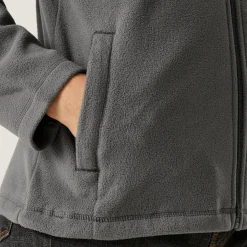 Women's Micro Lightweight Full Zip Fleece | Seal Grey