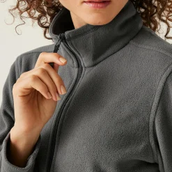 Women's Micro Lightweight Full Zip Fleece | Seal Grey