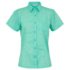 Women's Mindano VIII Short Sleeve Shirt | Aruba Blue Leaf Print