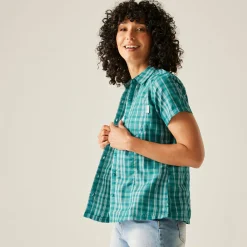 Women's Mindano VIII Short Sleeve Shirt | Exotic Plume Check
