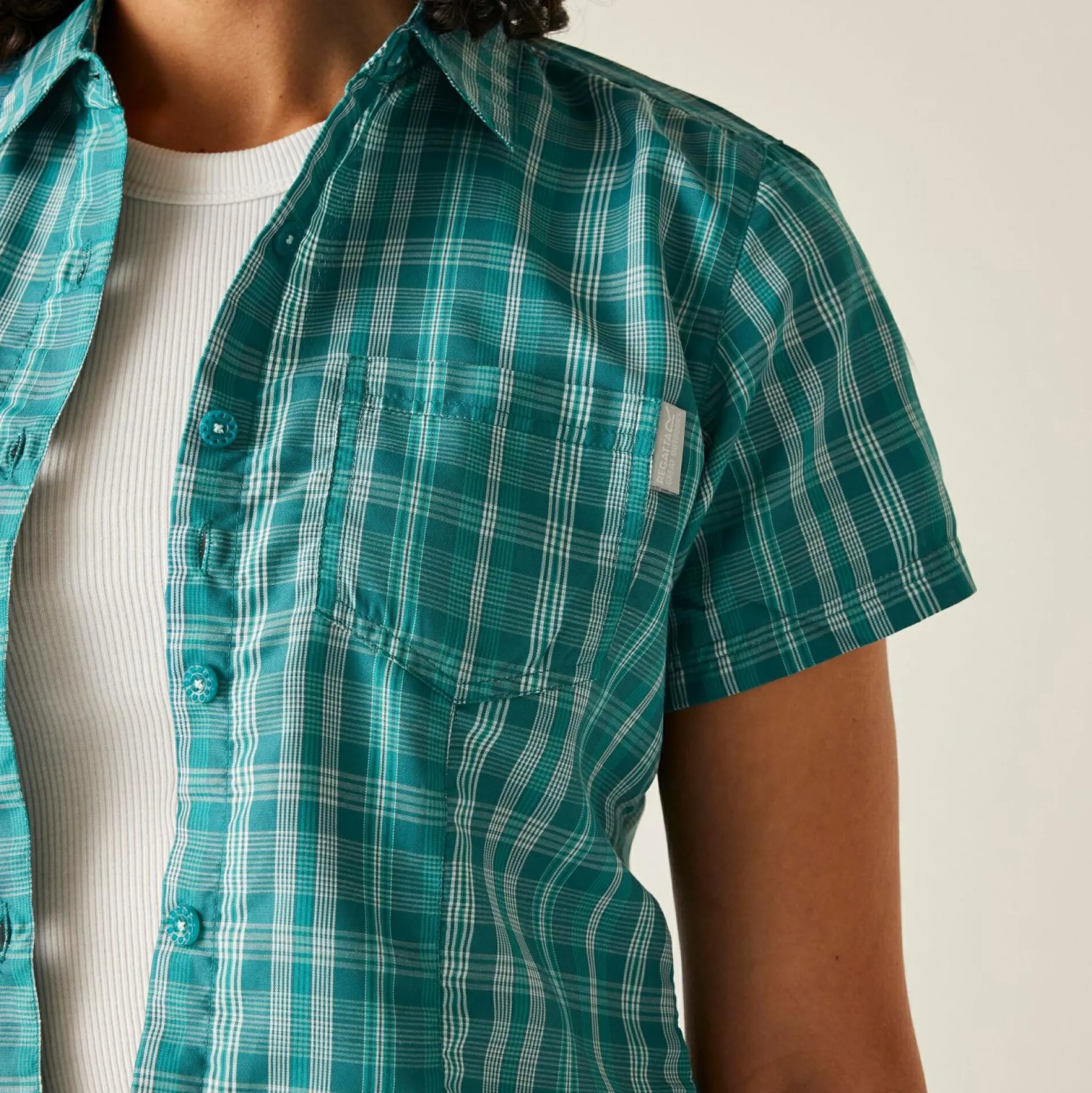 Women's Mindano VIII Short Sleeve Shirt | Exotic Plume Check