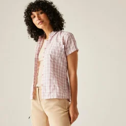 Women's Mindano VIII Short Sleeve Shirt | Lilas Check