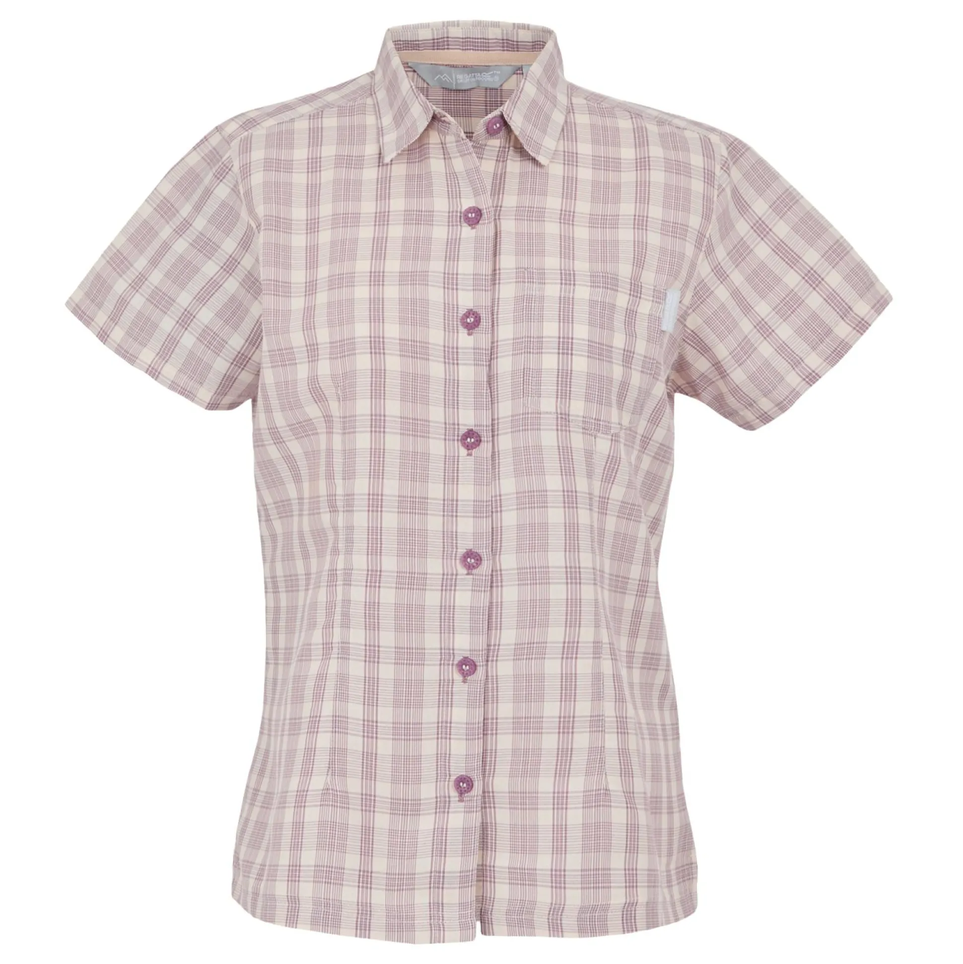 Women's Mindano VIII Short Sleeve Shirt | Lilas Check