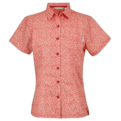 Women's Mindano VIII Short Sleeve Shirt | Peach Bloom Leaf Print