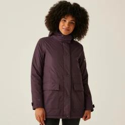 Women's Mireya Waterproof Insulated Jacket | Deep Plum Spot Print