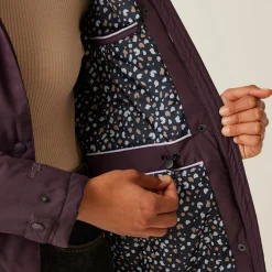 Women's Mireya Waterproof Insulated Jacket | Deep Plum Spot Print