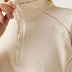 Women's Montes Lightweight Half-Zip Fleece | Light Vanilla White