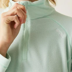 Women's Montes Lightweight Half-Zip Fleece | Icy Morn White