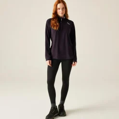 Women's Montes Lightweight Half-Zip Fleece | Deep Plum Black
