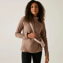 Women's Montes Lightweight Half-Zip Fleece | Brown