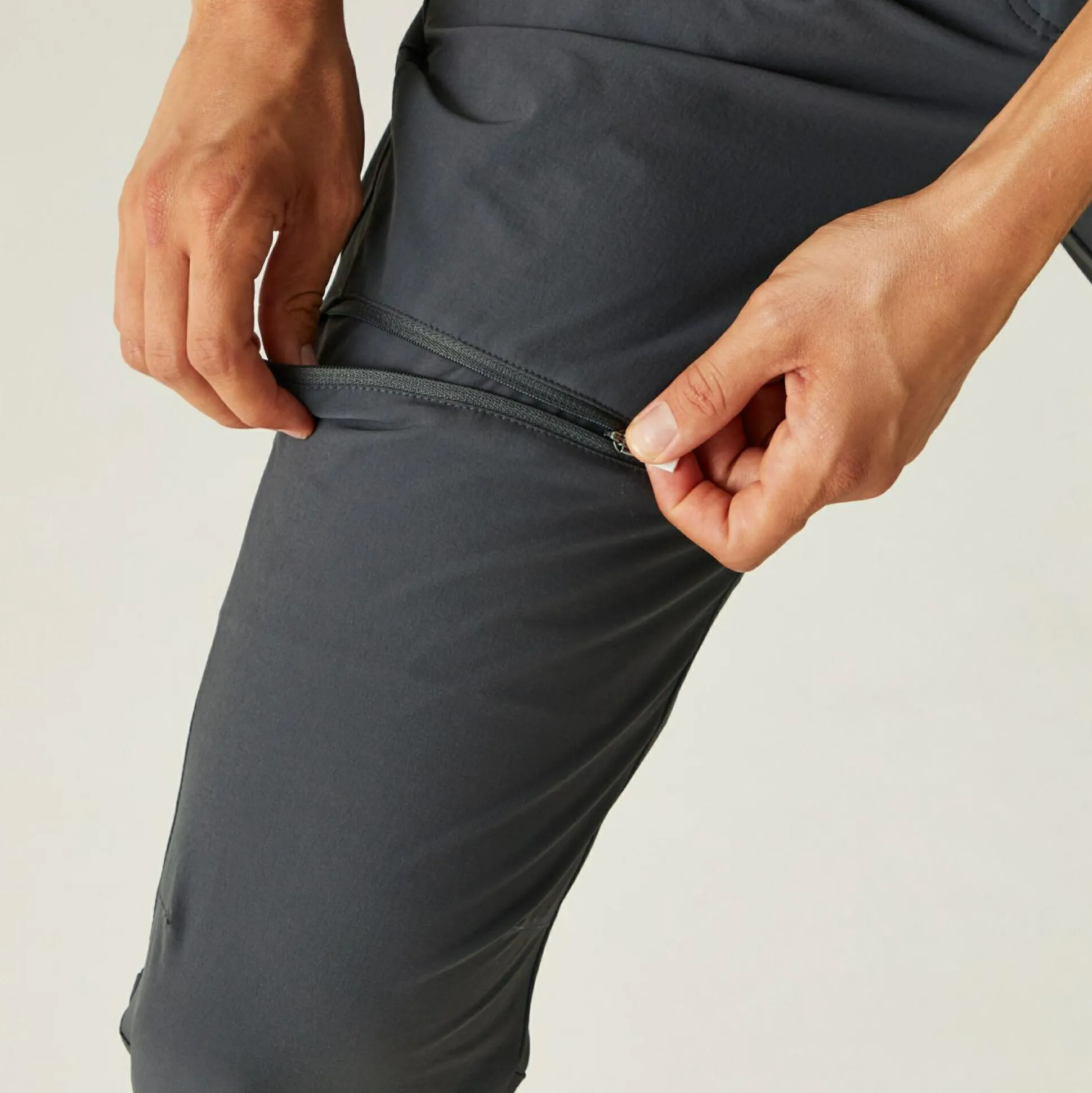 Women's Mountain Zip Off Walking Trousers | Seal Grey