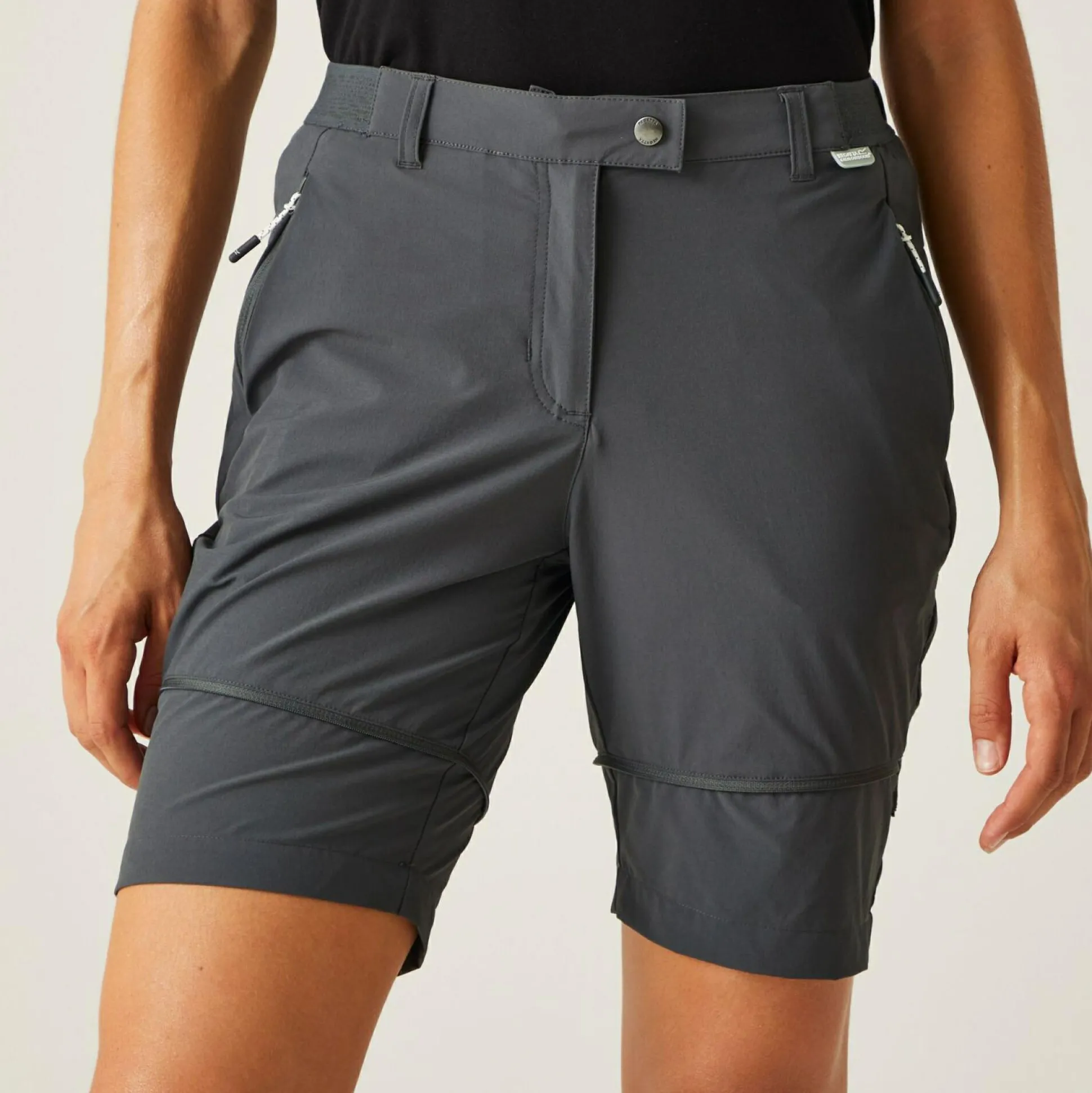 Women's Mountain Zip Off Walking Trousers | Seal Grey