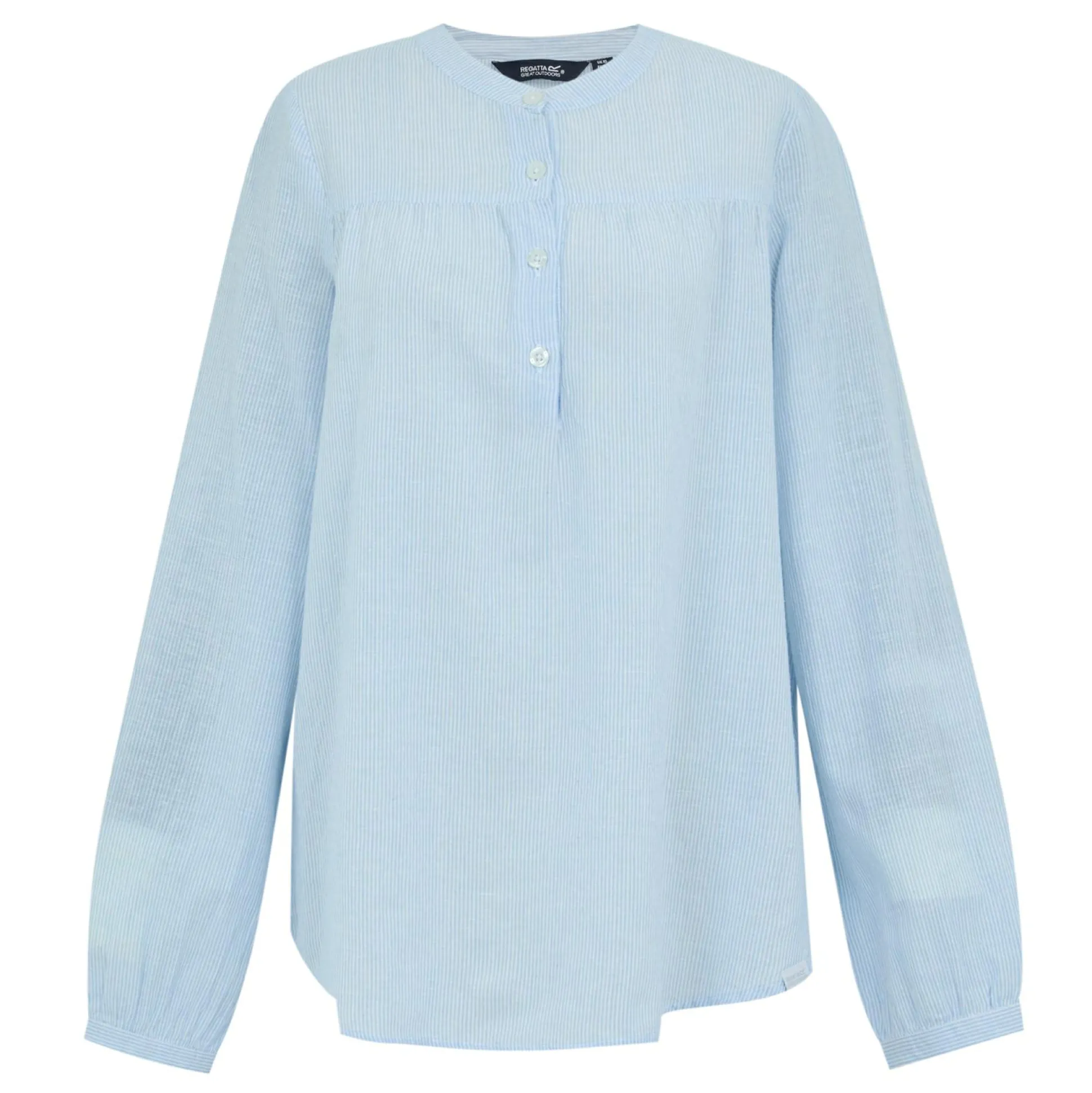 Women's Natine Lightweight Shirt | Chambray Blue Ticking Stripe