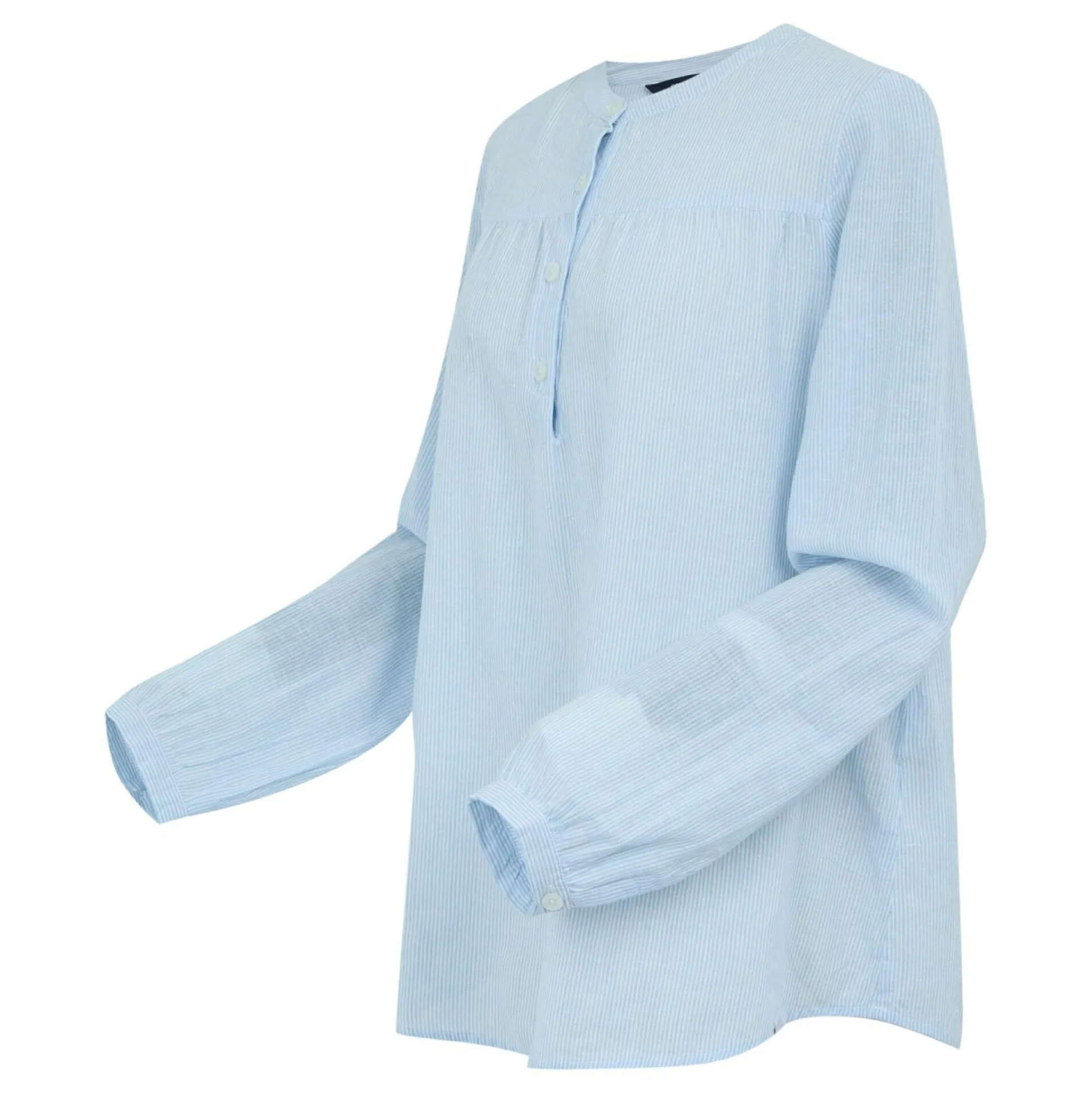 Women's Natine Lightweight Shirt | Chambray Blue Ticking Stripe
