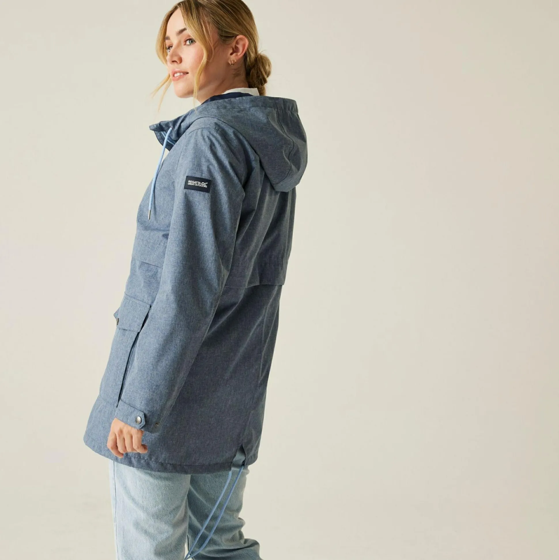 Women's Navaeh Waterproof Jacket | Chambray Dark Denim
